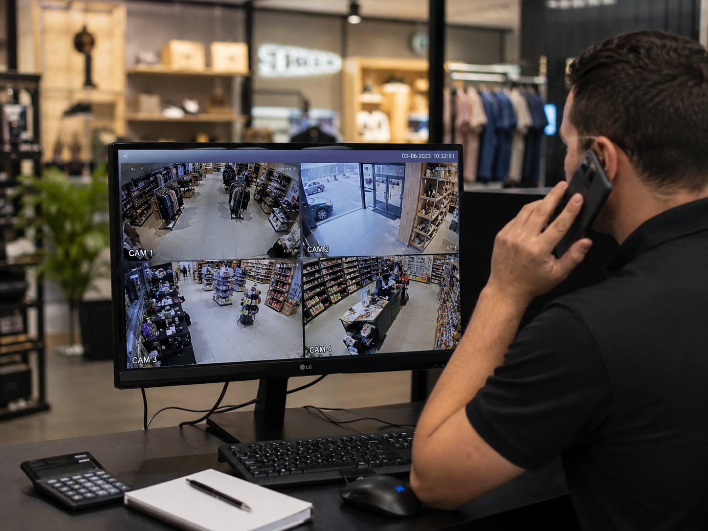 Sistema de cámaras para local comercial